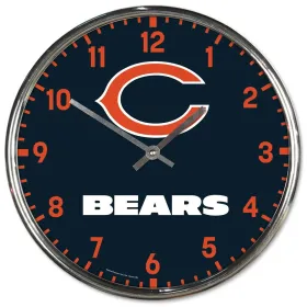 Chicago Bears Chrome Clock