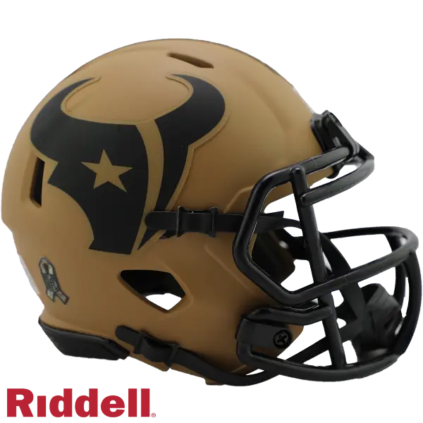 Cascos en Miniatura de Velocidad de Homenaje al Servicio de la NFL 2023 Texans