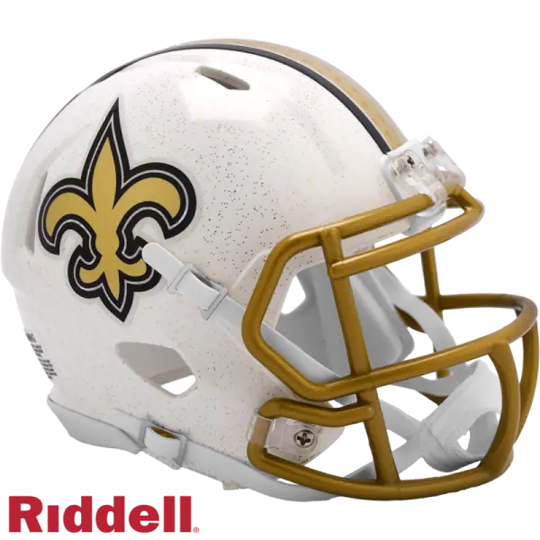 Mini Casco Alternate Speed 2025 de los New Orleans Saints