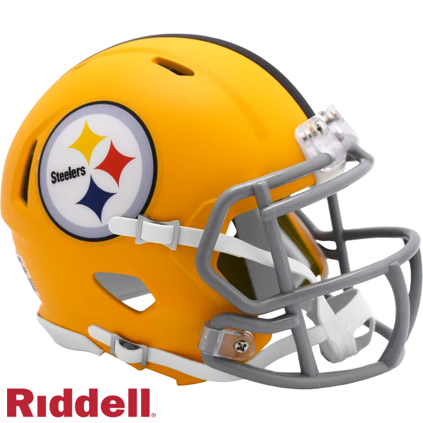 Pittsburgh Steelers On-Field 2025 Alternate Geschwindigkeit Mini-Helm