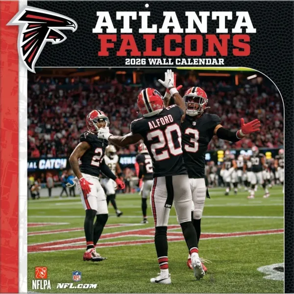 Atlanta Falcons 12"x12" 2026 vægkalender forside