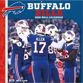 Buffalo Bills 12" x 12" 2026 vægkalender forside
