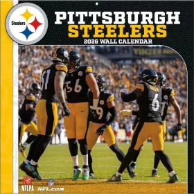 Pittsburgh Steelers 12" x 12" 2026 vægkalender forside