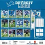 Detroit Lions 12" x 12" 2026 Wandkalender Rückseite