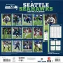 Seattle Seahawks 12" x 12" 2026 Calendrier mural Retour