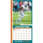 Miami Dolphins 12" x 12" 2026 Wall Calendar Player Page