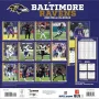Baltimore Ravens 12" x 12" 2026 Wandkalender Rückseite