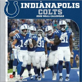 Indianapolis Colts 12" x 12" 2026 vægkalender forside