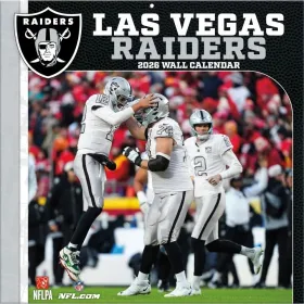 Las Vegas Raiders 12" x 12" 2026 vægkalender forside