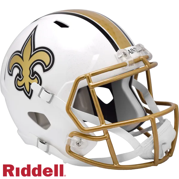 New Orleans Saints 2025 On Filed Alternate Speed Replica Hjälm Sida
