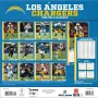 Los Angeles Chargers 12" x 12" 2026 Wall Calendar Back