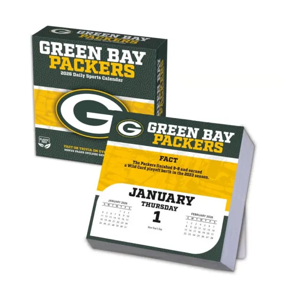 Green Bay Packers 2026 Box Calendar