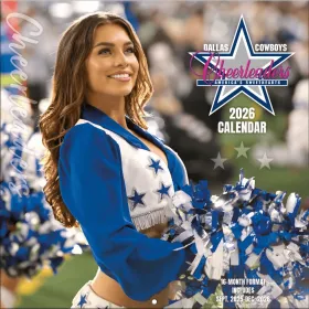 copy of Calendrier mural Dallas Cowboys Cheerleaders 12" x 12" 2026