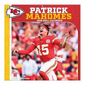 Patrick Mahomes 12" x 12" 2026 Wall Calendar - Front