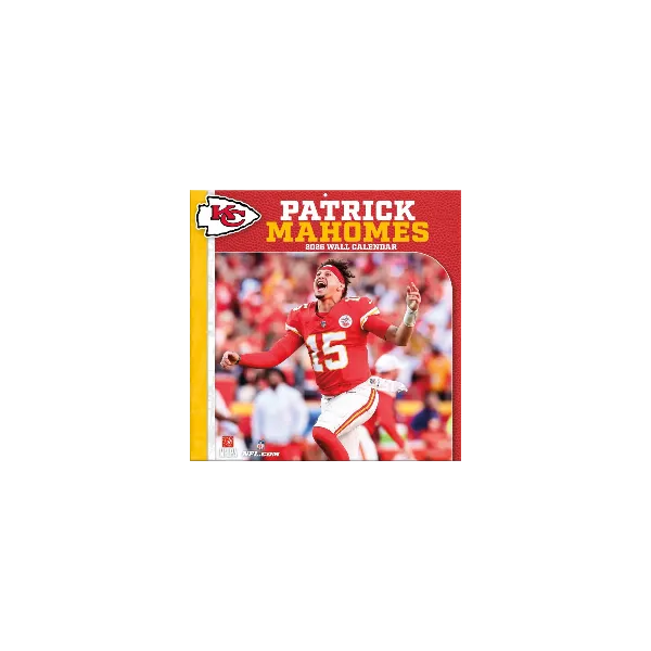 Patrick Mahomes 12" x 12" 2026 Wall Calendar - Front