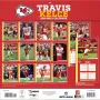 Travis Kelce 12" x 12" 2026 Wall Calendar - Back