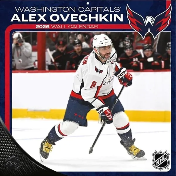 Alex Ovechkin Washington Capitals 12" x 12" 2026 Wall Calendar