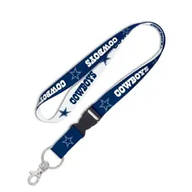 Colgante de 1" de los Dallas Cowboys con hebilla desmontable
