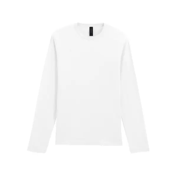 Langærmet T-shirt hvid