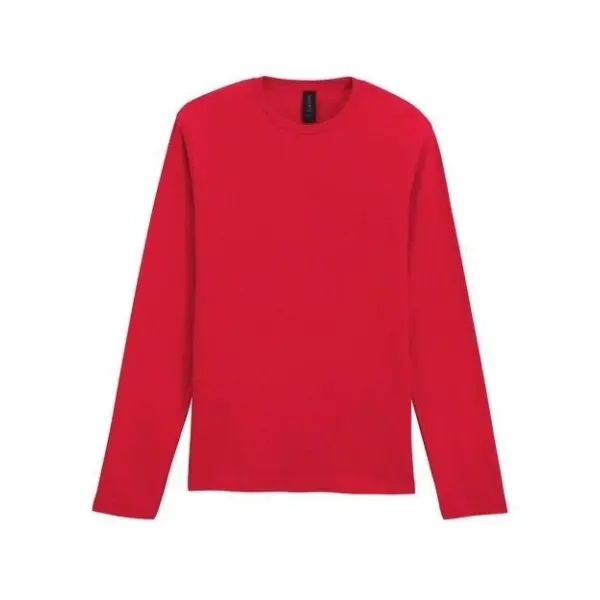 T-Shirt à manches longues Noir Rouge