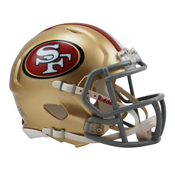 San Francisco 49ers Replika Mini Speed Hjälm