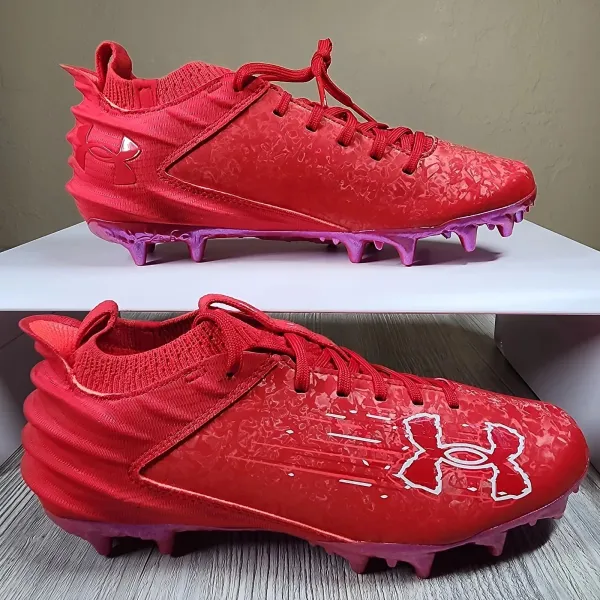 Under Armour Team Blur 2.0 Suede MC Football Cleats red