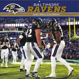 Baltimore Ravens 12" x 12" väggkalender för 2027