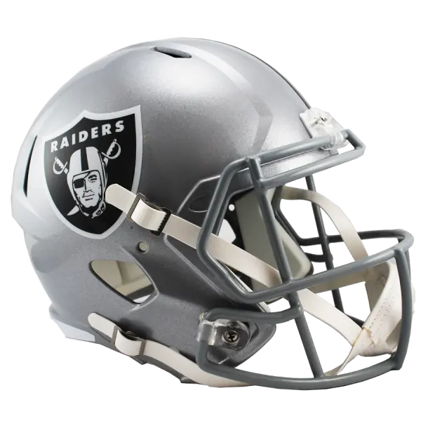 Casco réplica tamaño completo Riddell Speed de Las Vegas Raiders