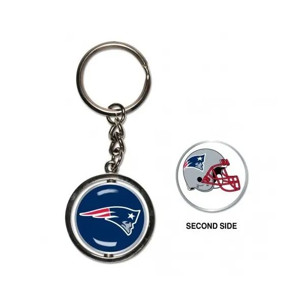 New England Patriots Spinner Key Ring