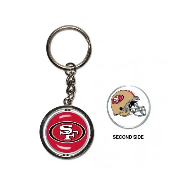 San Francisco 49ers Spinner Nøglering