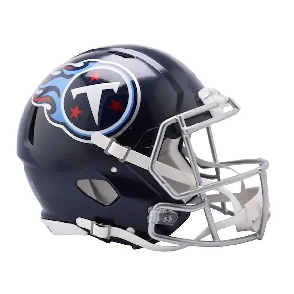Casco Autentico a Grandezza Naturale Riddell Revolution Speed dei Tennessee Titans