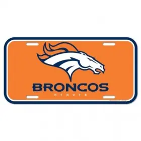 Placa de matrícula de los Denver Broncos