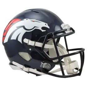 Casco Auténtico Riddell Revolution Speed de Tamaño Completo de los Denver Broncos