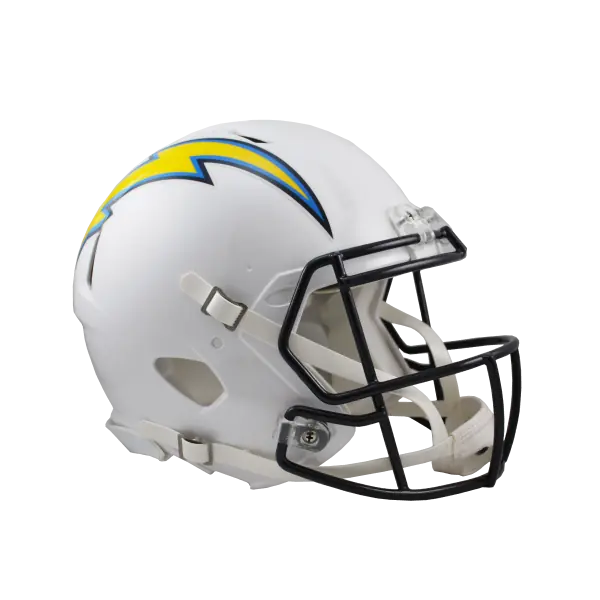 Casco Autentico a Grandezza Naturale Riddell Revolution Speed dei Los Angeles Chargers
