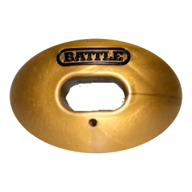 Protector Bucal de Fútbol con Correa Convertible Battle Oxygen Oro