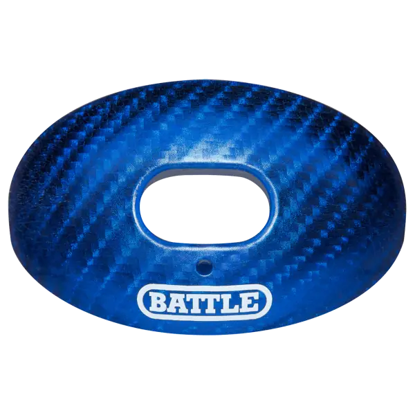 Battle Carbon Chrome Sauerstoff Football-Mundschutz Königsblau