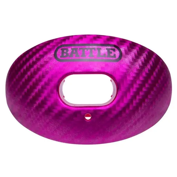 Battle Carbon Chrome Sauerstoff Fußball-Mundschutz Pink