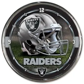 Horloge Chromée des Las Vegas Raiders