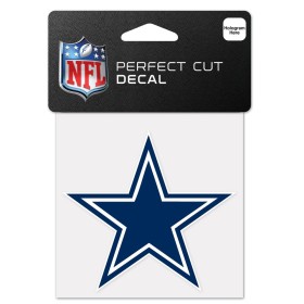 Calcomanía de Logotipo de Dallas Cowboys de 4" x 4"