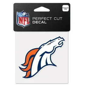 Calcomanía de Logotipo de Denver Broncos de 4" x 4"