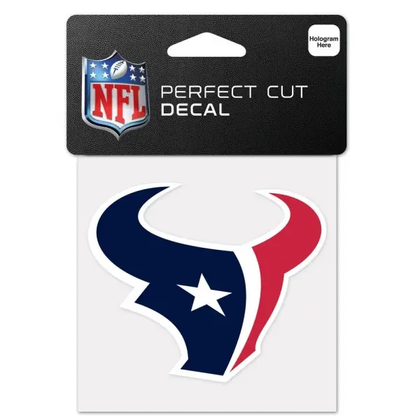 Houston Texans 4" x 4" Logo-Aufkleber