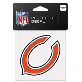 Calcomanía de 4" x 4" con el logo de los Chicago Bears