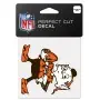 Cleveland Browns Decalcomania Logo Retrò 4" x 4"