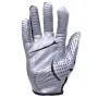 Guantes de receptor ajustados Wilson NFL con palma plateada