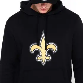 Felpa con cappuccio logo squadra New Orleans Saints di New Era