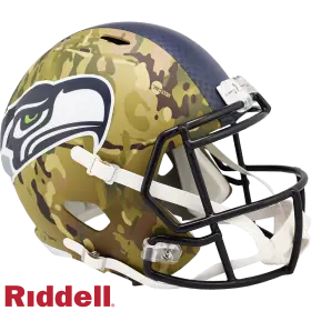 Seattle Seahawks Camo Alternativ Fullstorleks Replika Speed Hjälm