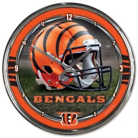 Reloj Cromado de los Cincinnati Bengals