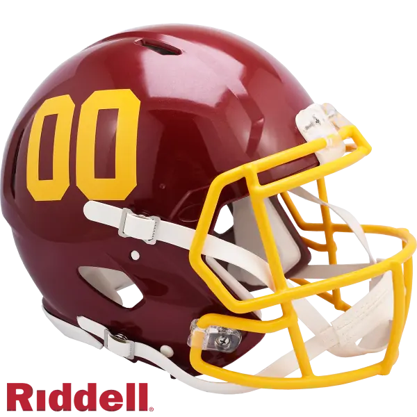 Casque authentique taille réelle Riddell Revolution Speed de l'équipe de football de Washington