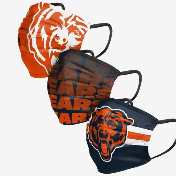 Chicago Bears Face Cover 3pk