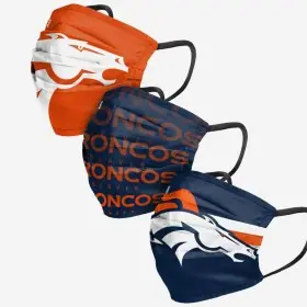 Denver Broncos ansigtsmaske 3-pak
